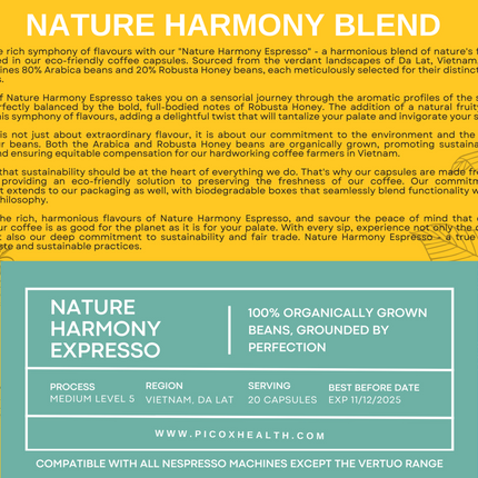 Nature Harmony Blend Expresso Coffee Capsule Pico X 