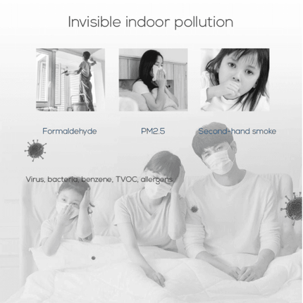 PXV02 - Smart Air Purifier For Home. Silver ion Filter +  UV + True HEPA 13 Pico X 